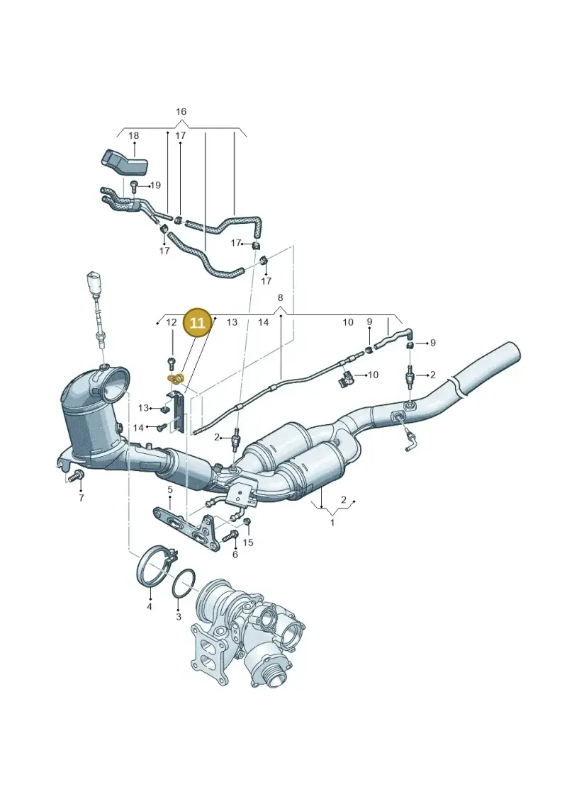 N0206096 — Volkswagen Passat estate (2023-) diagram 3j0253222, position 11