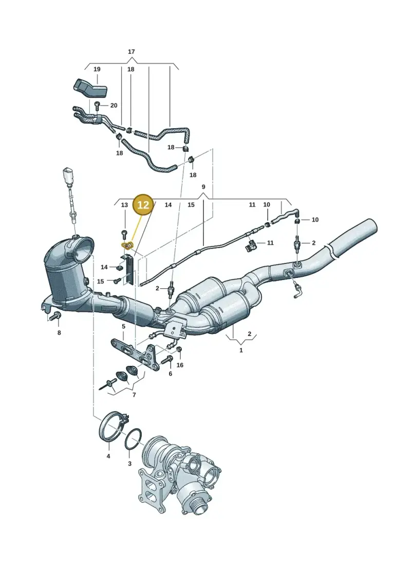 N0206096 — Volkswagen Tiguan 2.0 (2023-) diagram 5h0253050, position 12