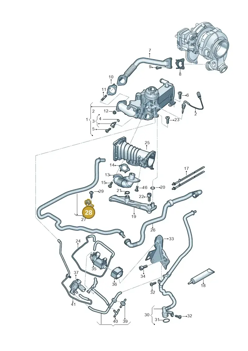N0206208 — Volkswagen Touareg (2017-2023) diagram 439131000, position 28