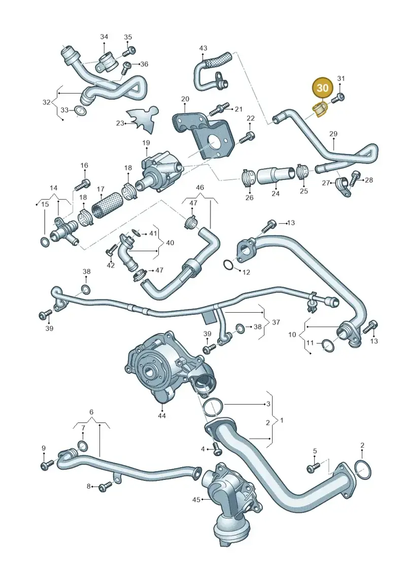 N02065110 — Volkswagen Touareg (2017-2023) diagram 439121300, position 30