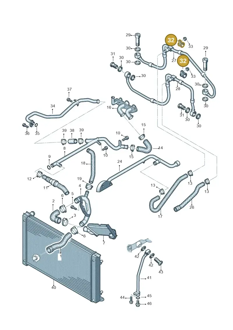 N0206515 — Audi RS6 qu. (2003-2004) diagram 290121670, position 32