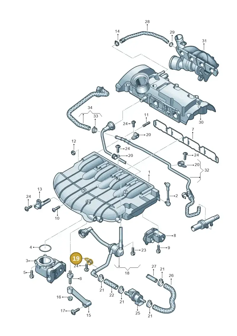 N0206515 — SEAT ALTEA                  07> (2006-) diagram 460133350, position 19