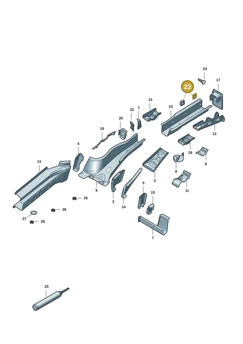 N0211565 — Volkswagen ID.7 Limousine Pro (2023-) diagram 14b803401, position 23