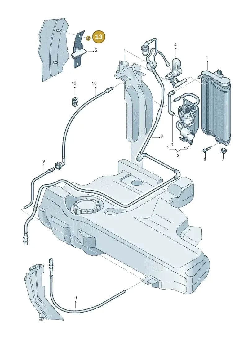 N02214811 — Volkswagen Jetta Wagon            02 (2001-2002) diagram 194201970, position 13