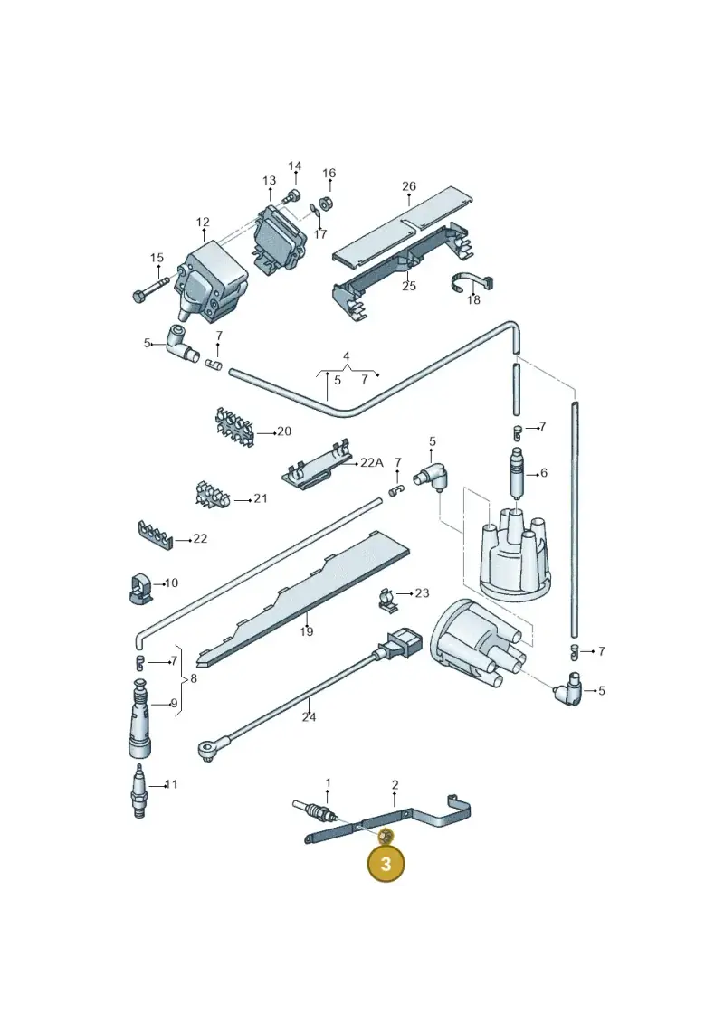 N0221544 — Volkswagen CADDY-KOMBI/KASTENW.   06> (2005-) diagram 121905100, position 3