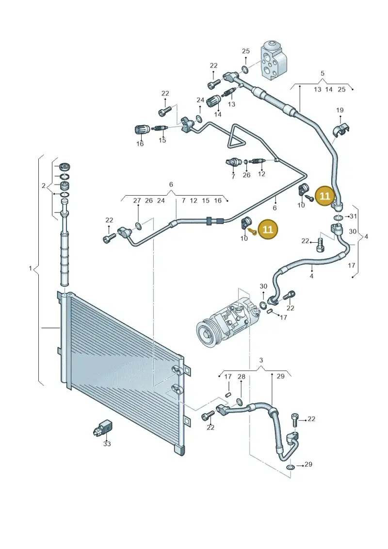 N02300215 — Volkswagen Amarok twin cab (2022-) diagram 683820150, position 11