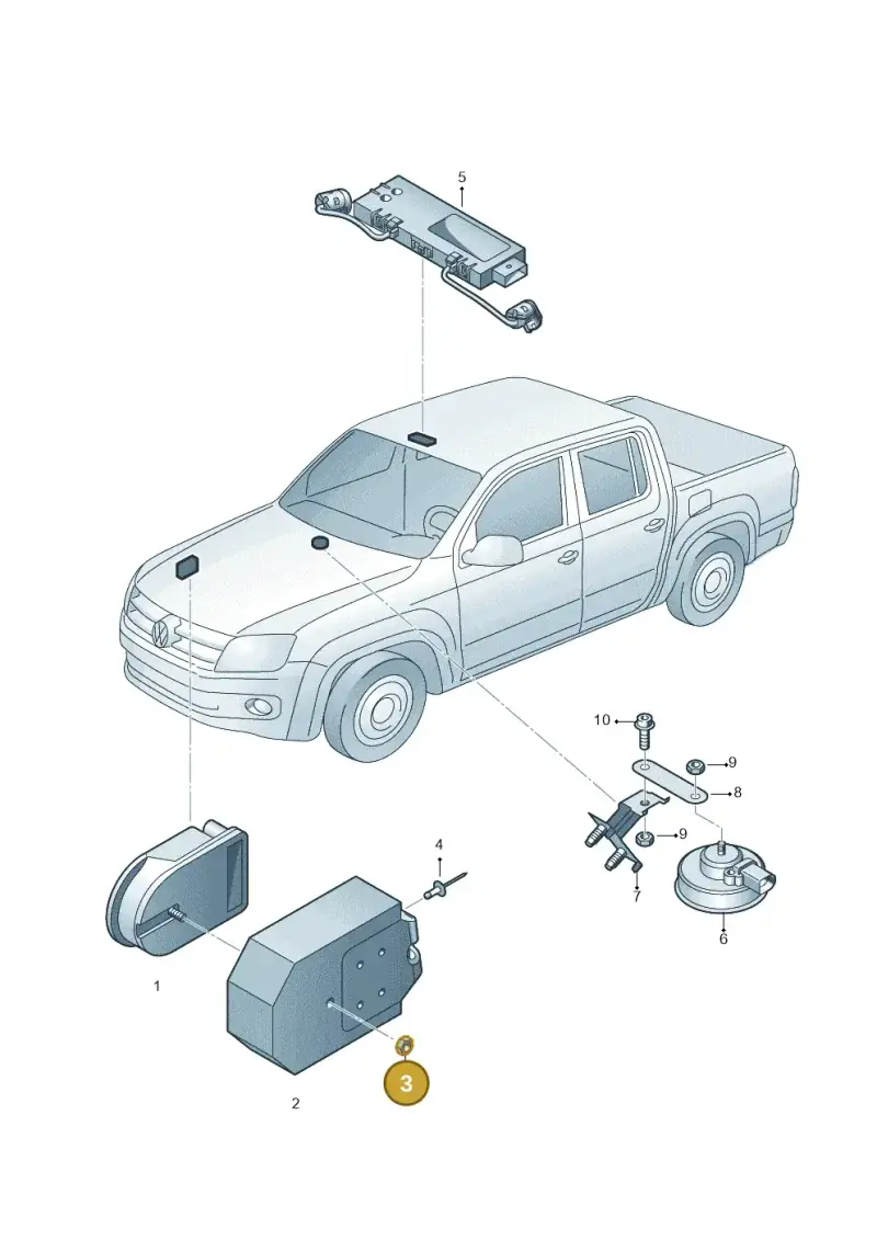N02300314 — Volkswagen Amarok twin cab (2022-) diagram 749951200, position 3