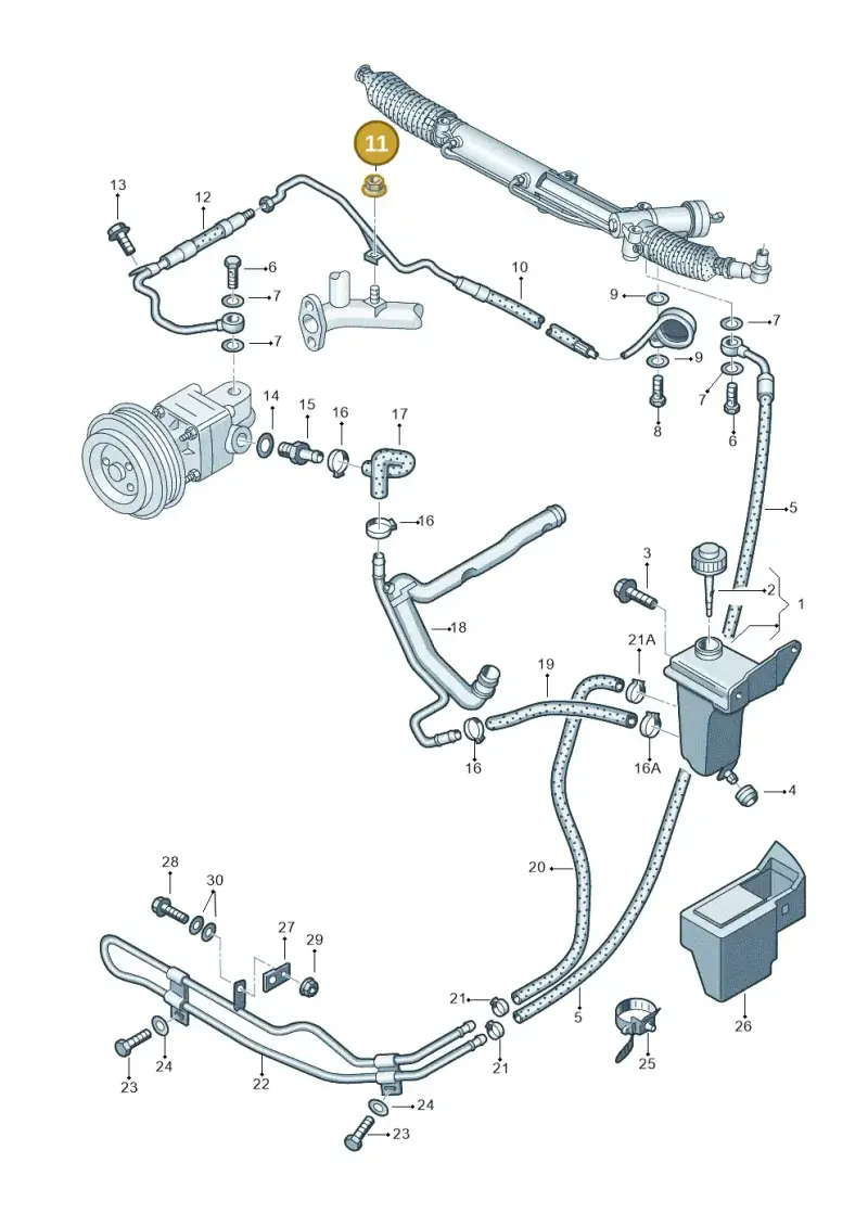 N0230038 — Volkswagen PASSAT                 00> (2000-) diagram 195422700, position 11