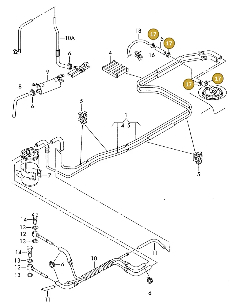 N0241222 — Volkswagen LT, LT 4X4 (2003-2006) diagram 442201250, position 17