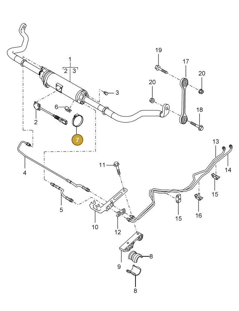 N0245033 — Porsche Cayenne (2002-2006) diagram p24402006, position 7