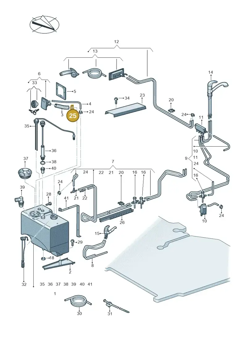 N0245076 — Volkswagen MAN TGE 55 (2016-2021) diagram 806068030, position 25