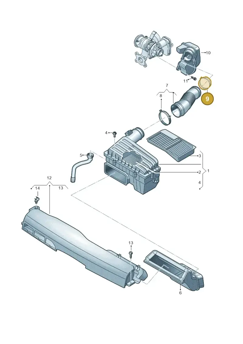N0245085 — Volkswagen Taigo (2021-2024) diagram 587129050, position 9