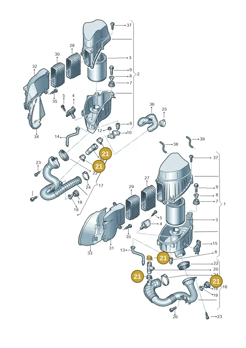 N0245203 — Audi A8/S8/qu. lang    08> (2007-) diagram 291129350, position 21