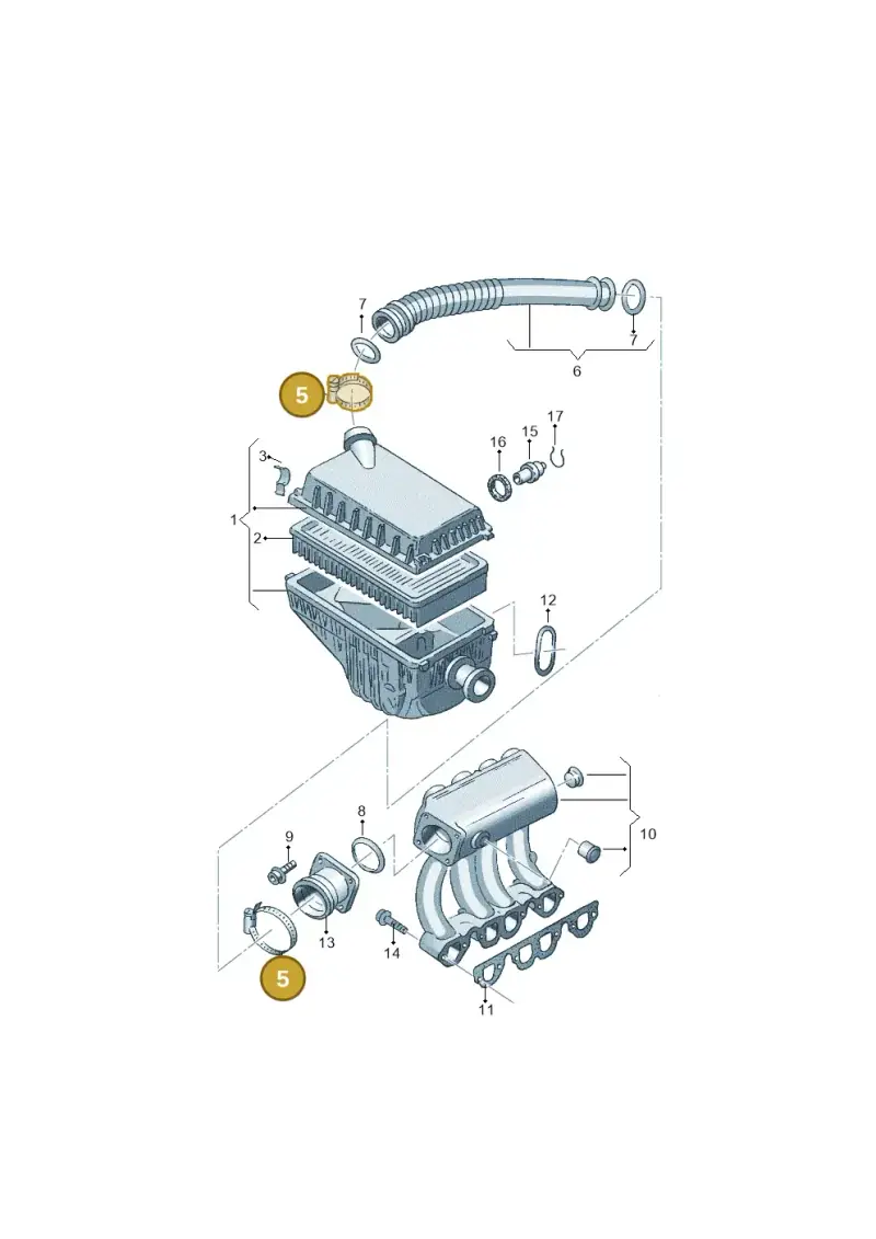N0245223 — Volkswagen CADDY-KOMBI/KASTENW.   06> (2005-) diagram 138129290, position 5