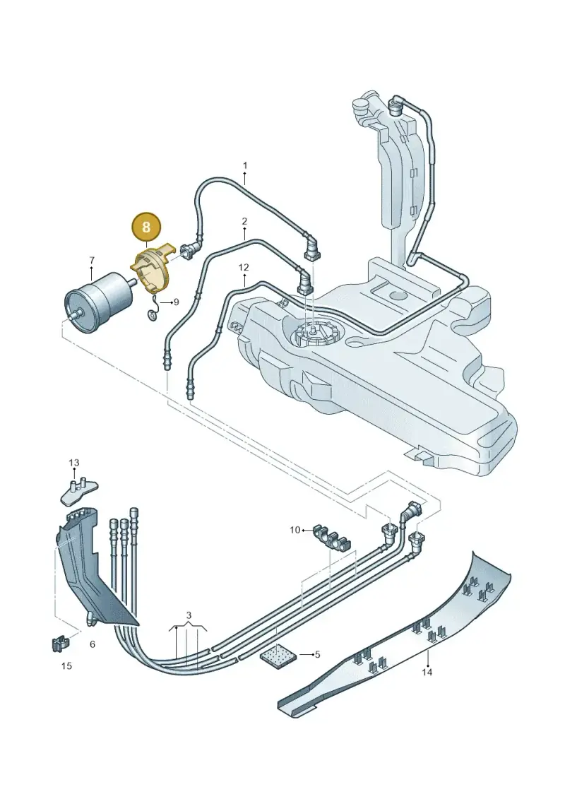 N0245223 — Volkswagen New Beetle             06> (2005-) diagram 194201400, position 8