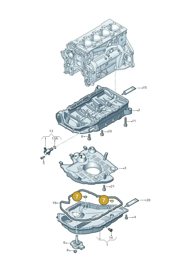 N0282222 — Volkswagen Tiguan 2.0 (2023-) diagram 745103190, position 7