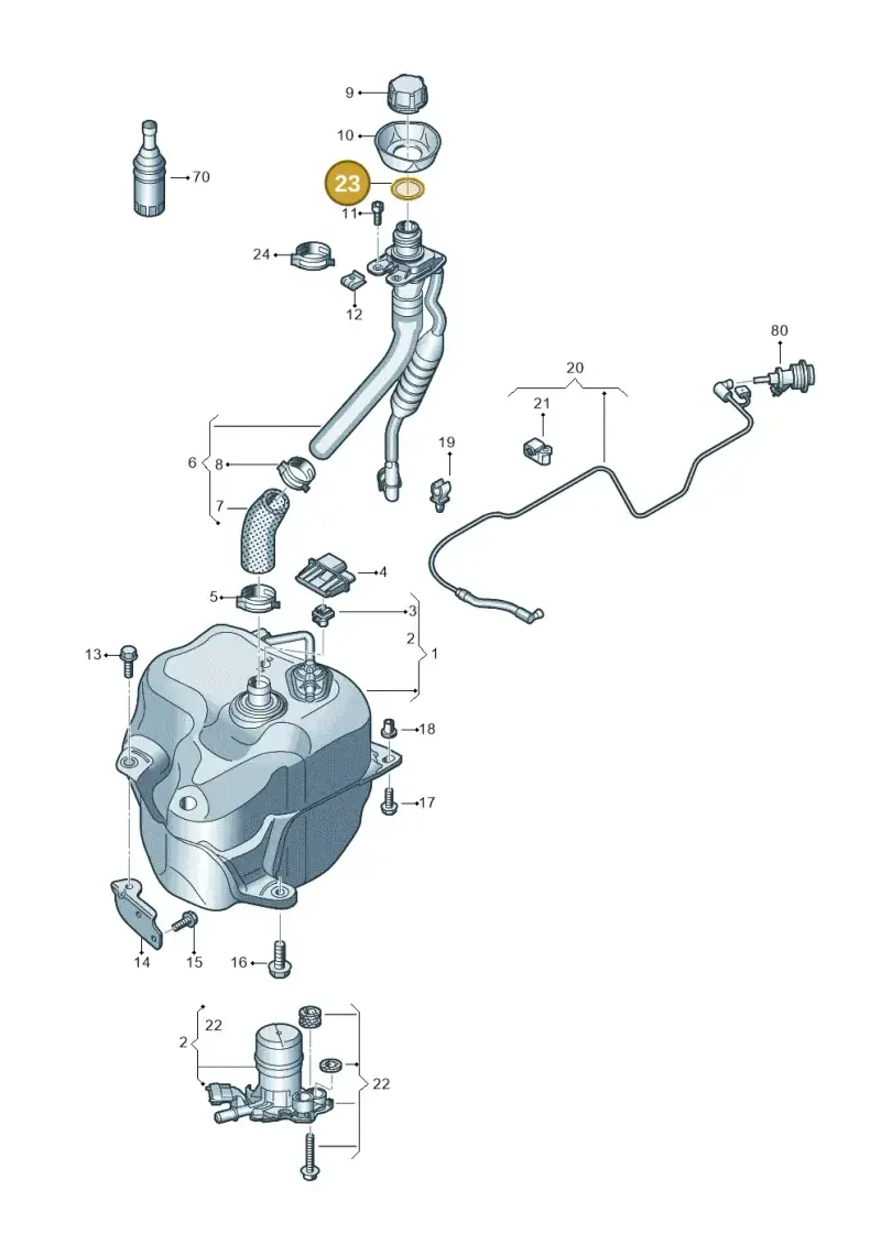N0282231 — Volkswagen Crafter 35 panel (2011-2016) diagram 722201150, position 23