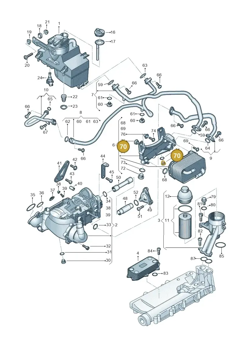 N0297014 — Audi R8 Spyder (2015-2024) diagram 872115100, position 70