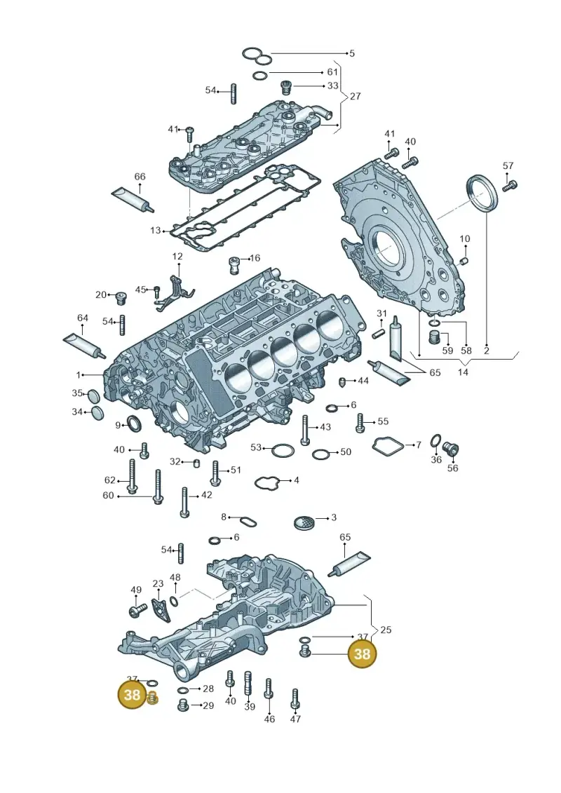 N0297014 — Audi R8 Spyder (2015-2024) diagram 641103000, position 38
