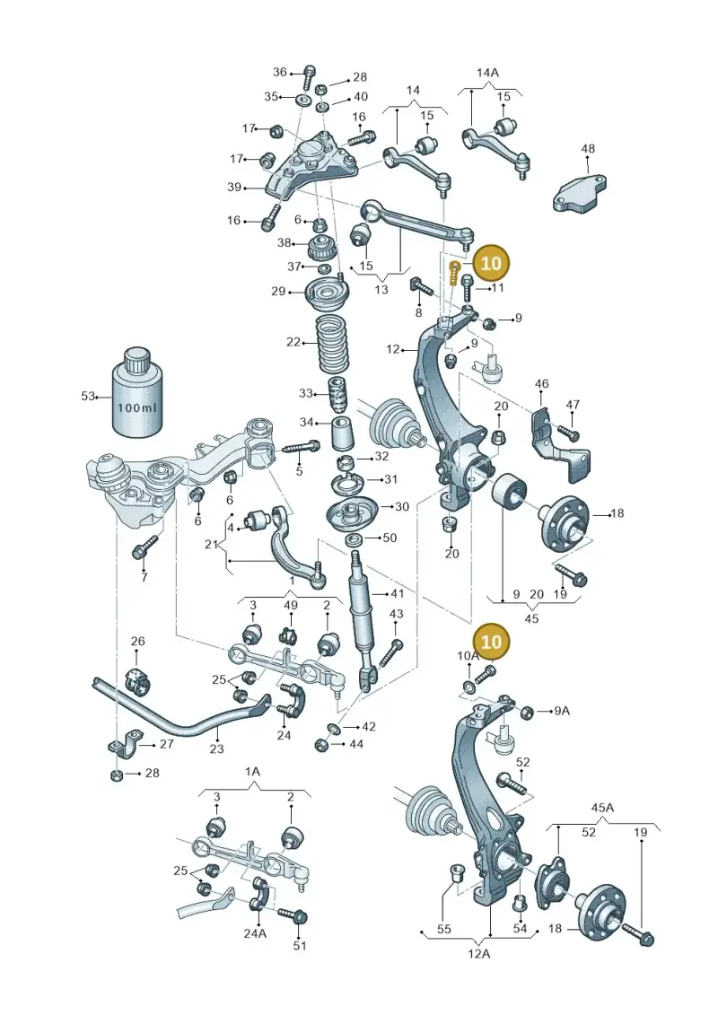 N0347908 — Volkswagen PASSAT                 00> (2000-) diagram 156407100, position 10