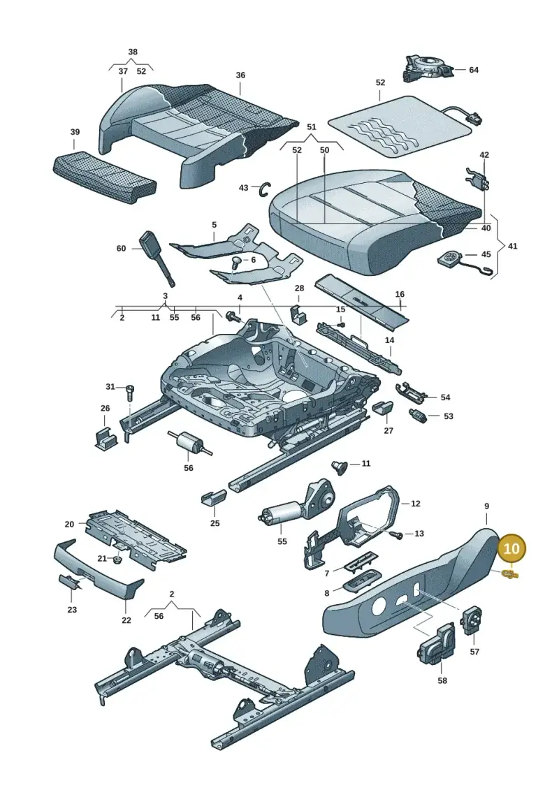 N0385012 — Volkswagen ID.7 Limousine Pro (2023-) diagram 14b881100, position 10
