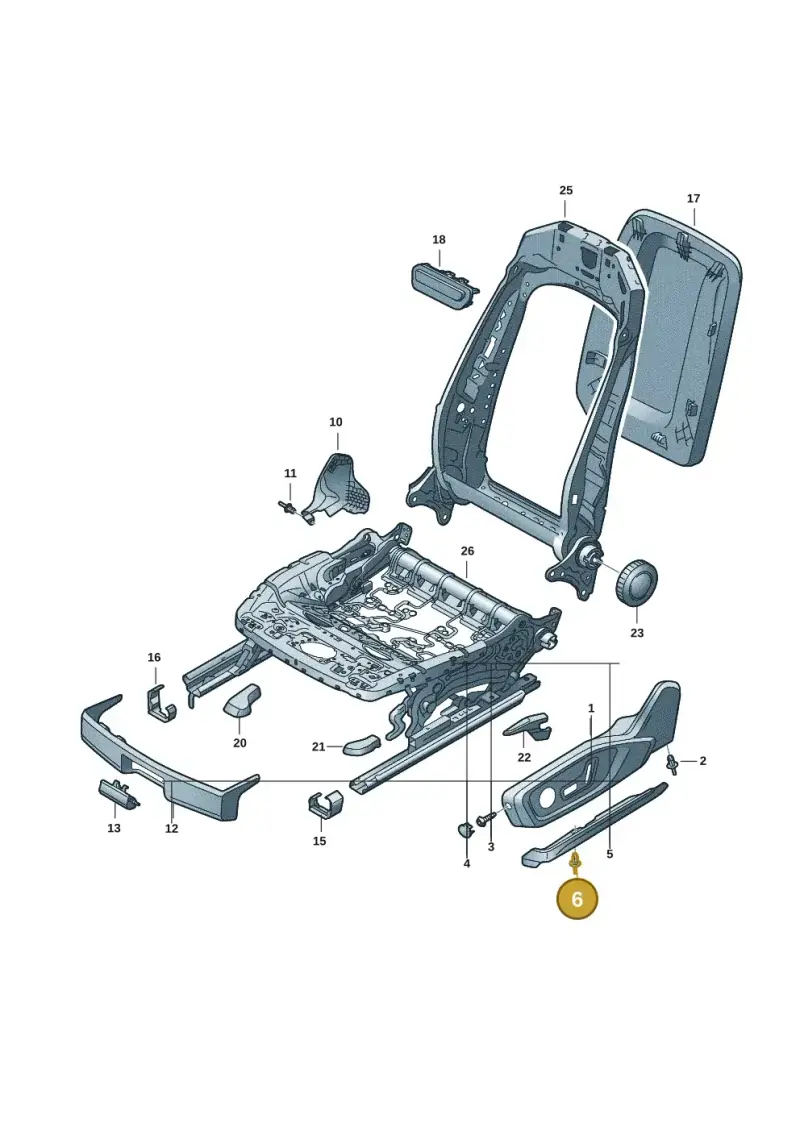 N0385053 — Audi Q6 e-tron (2023-2025) diagram 8wy881400, position 6