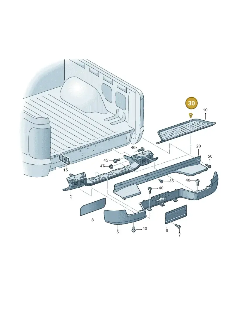 N0385491 — Volkswagen Amarok twin cab (2022-) diagram 894807500, position 30