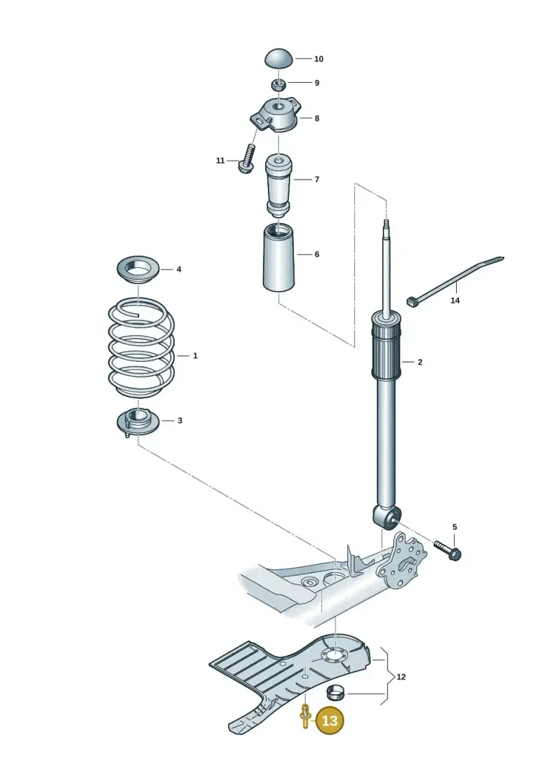 N0385494 — Volkswagen Taigo (2021-2024) diagram 2f0511000, position 13