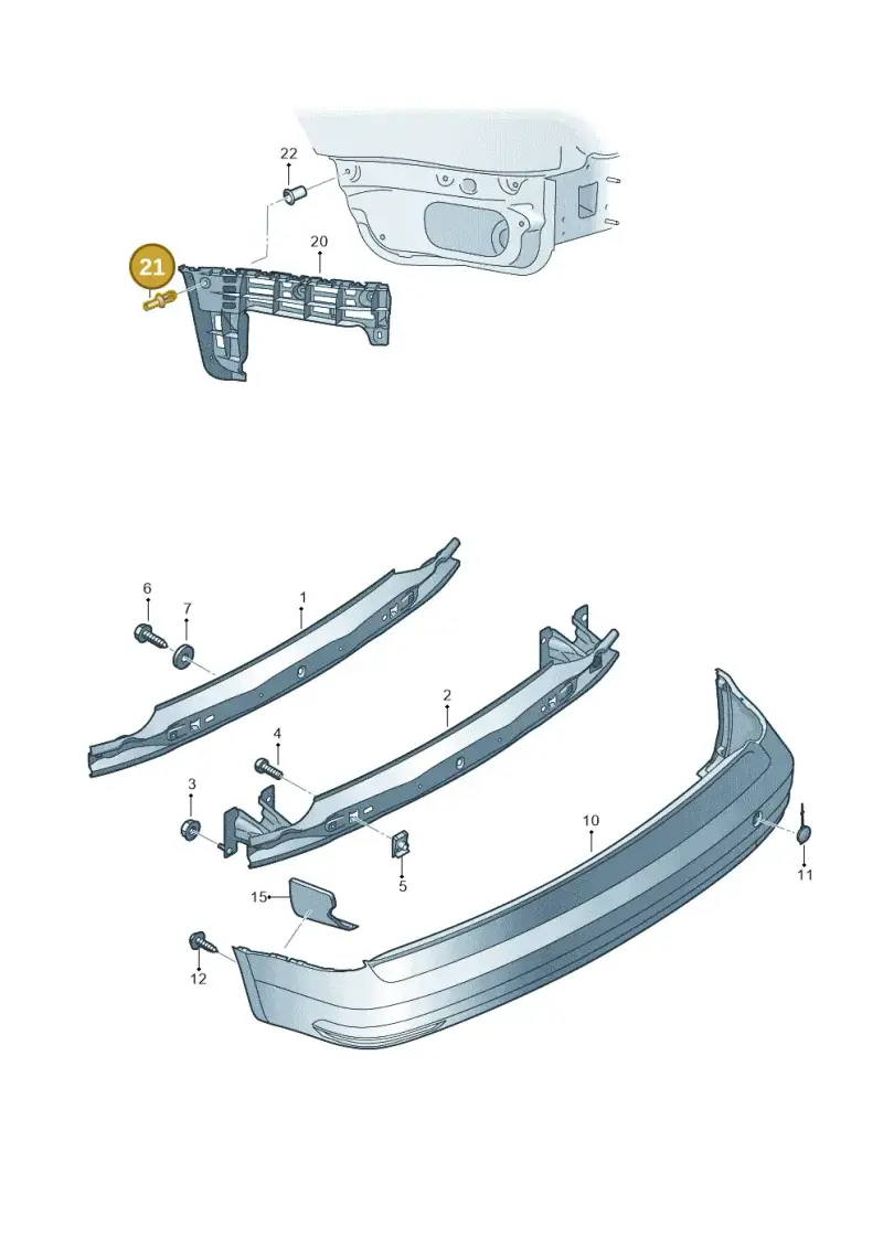 N0385501 — Volkswagen Caddy kombi (2015-2020) diagram 866807500, position 21