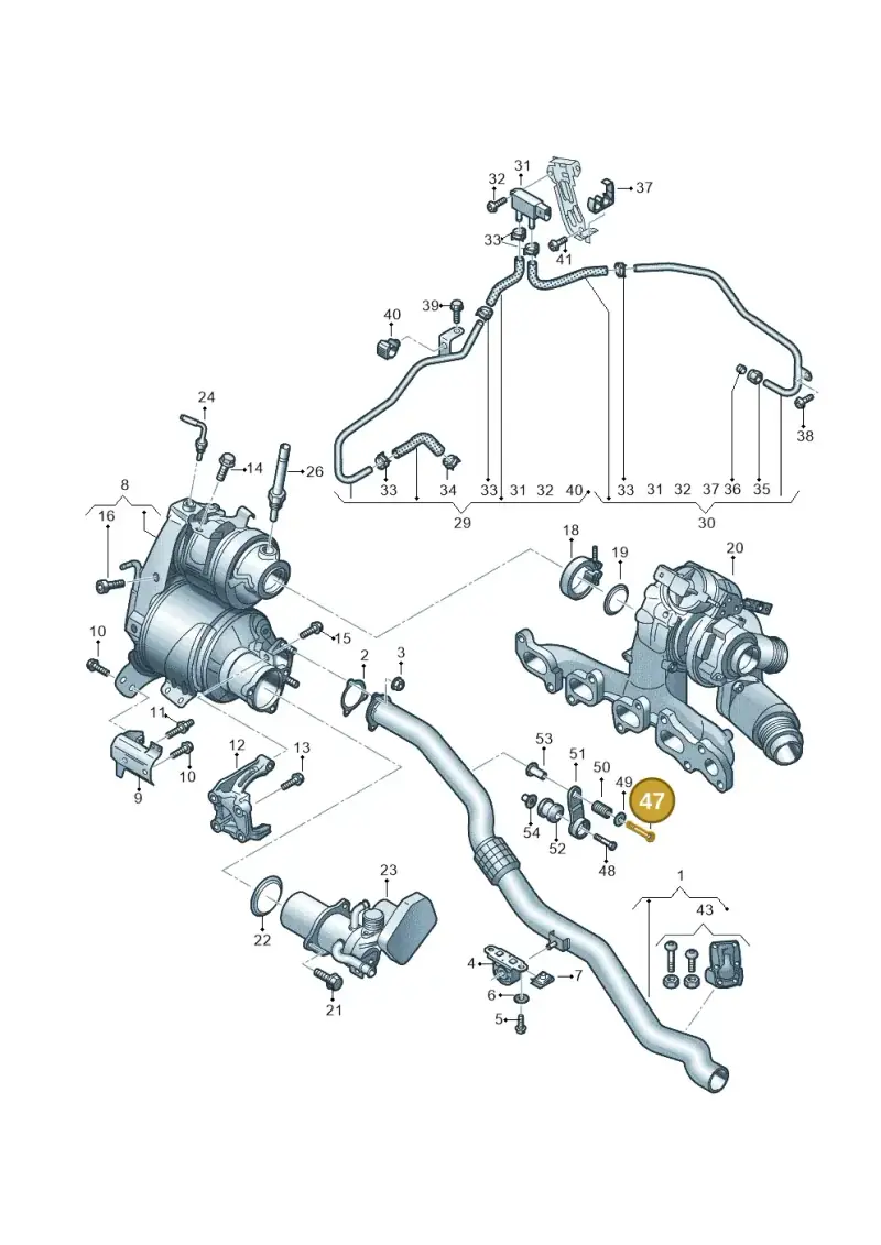 N0403016 — Audi A5 Sportback (2016-2025) diagram 849253620, position 47