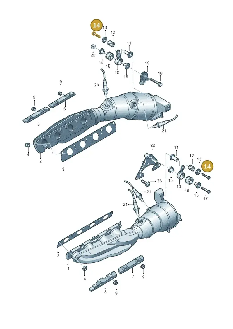 N0403016 — Audi R8 Spyder (2015-2024) diagram 872253400, position 14
