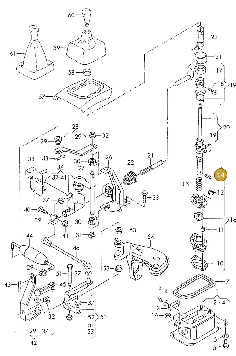 N0433141 — SEAT TOLEDO        SEAT MOD.97>99 (1996-1999) diagram 121711220, position 14