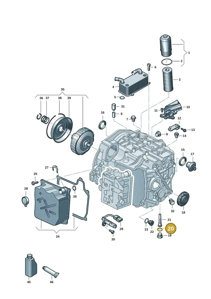 N0438092 — Volkswagen Transport. multivan (2019-2024) diagram 861300955, position 20