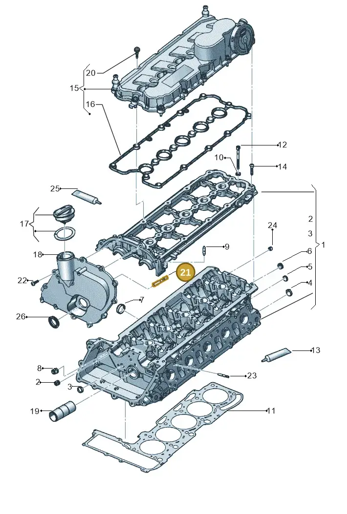 N0443954 — Volkswagen New Beetle             06> (2005-) diagram 449103600, position 21