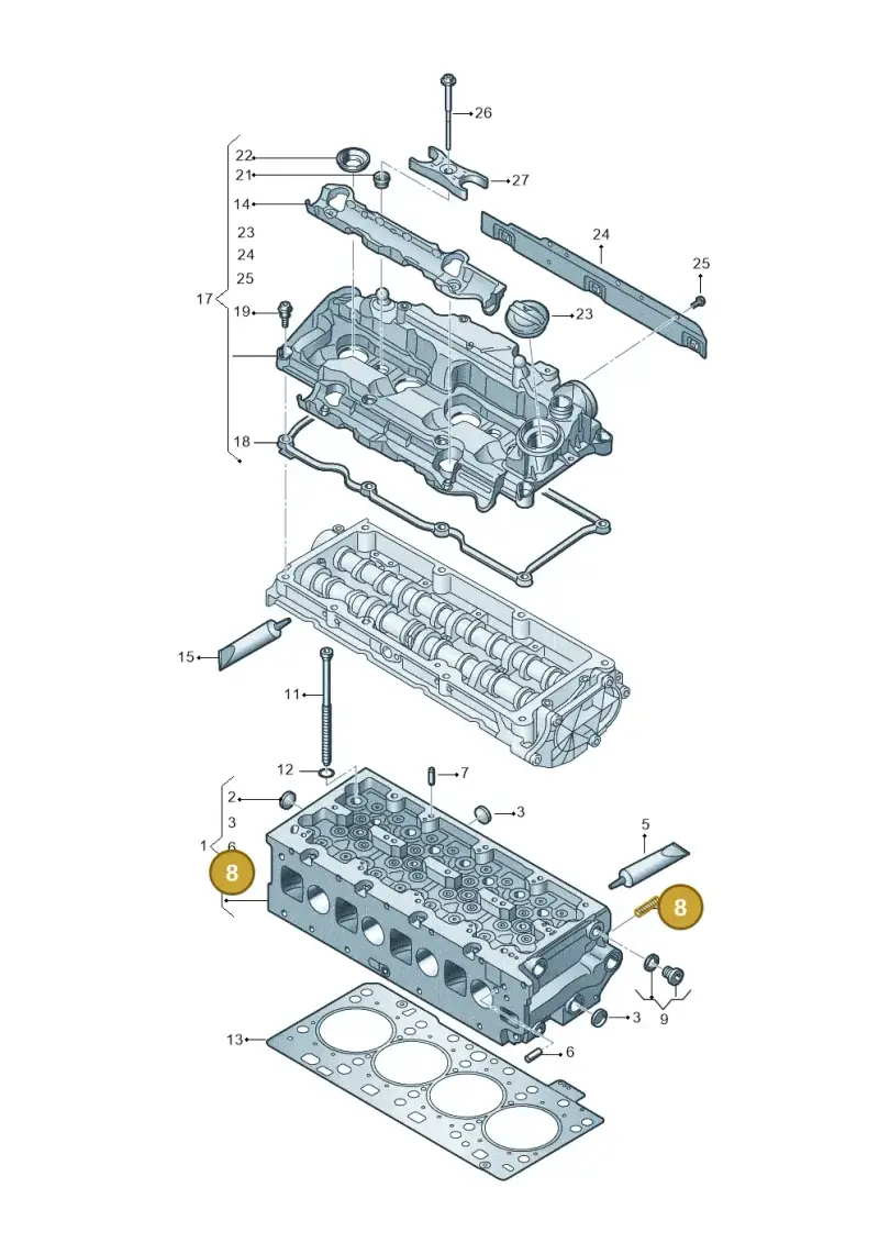 N0444415 — Volkswagen Passat estate (2023-) diagram 793103066, position 8