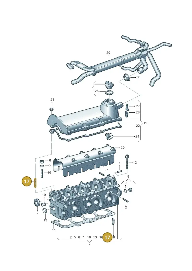 N0444625 — Volkswagen Transp. caravelle (2011-2015) diagram 410103350, position 17
