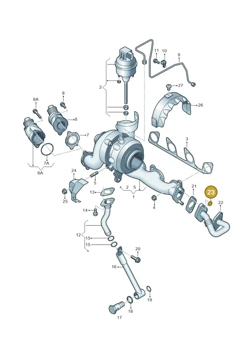 N0445145 — Volkswagen Passat CC (2008-2012) diagram 656145700, position 23