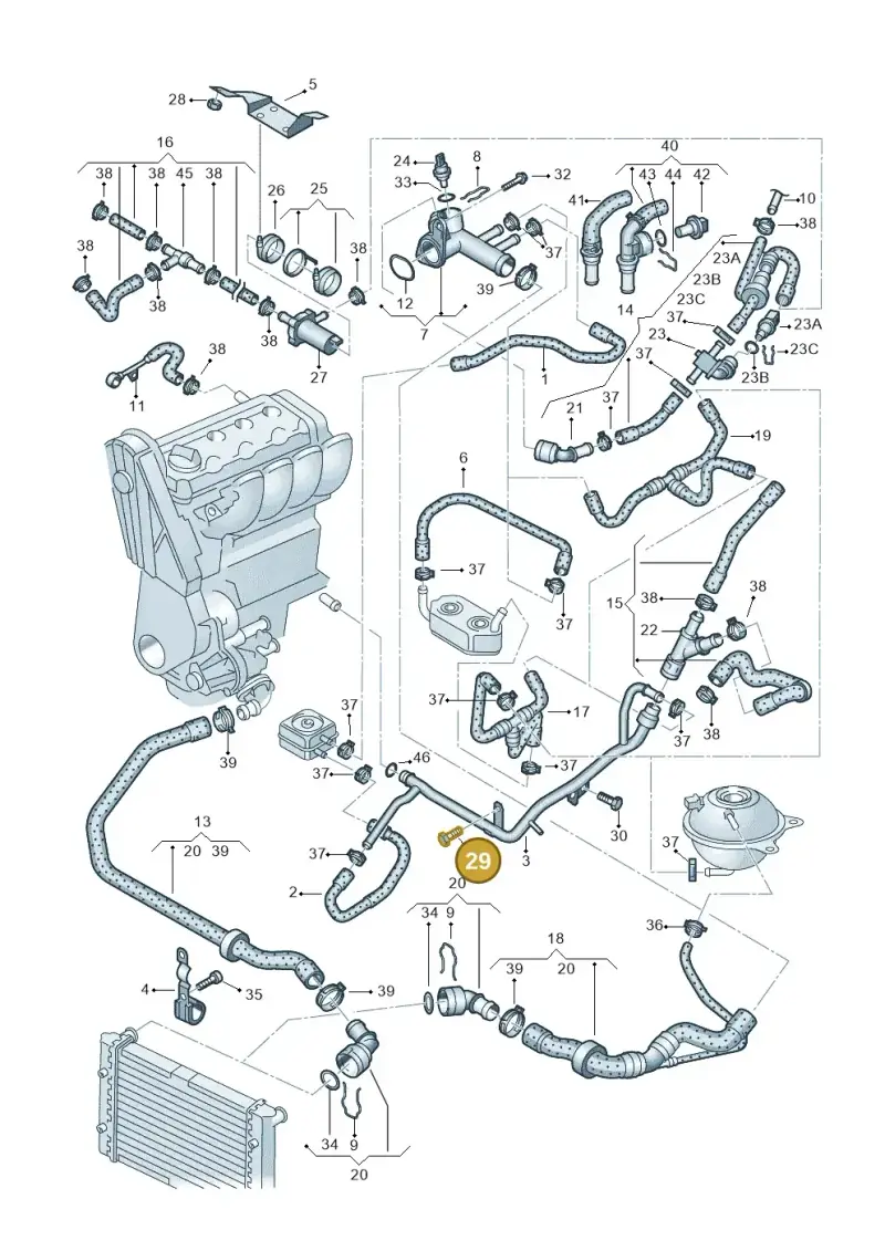 N0447273 — Volkswagen SHARAN/4MOTION (2002-2005) diagram 244121250, position 29