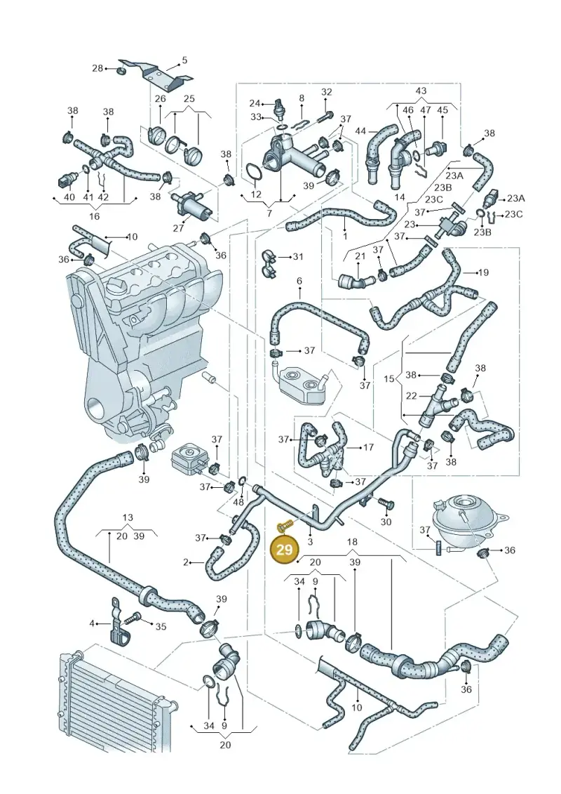 N0447273 — Volkswagen SHARAN/4MOTION (2002-2005) diagram 244121300, position 29