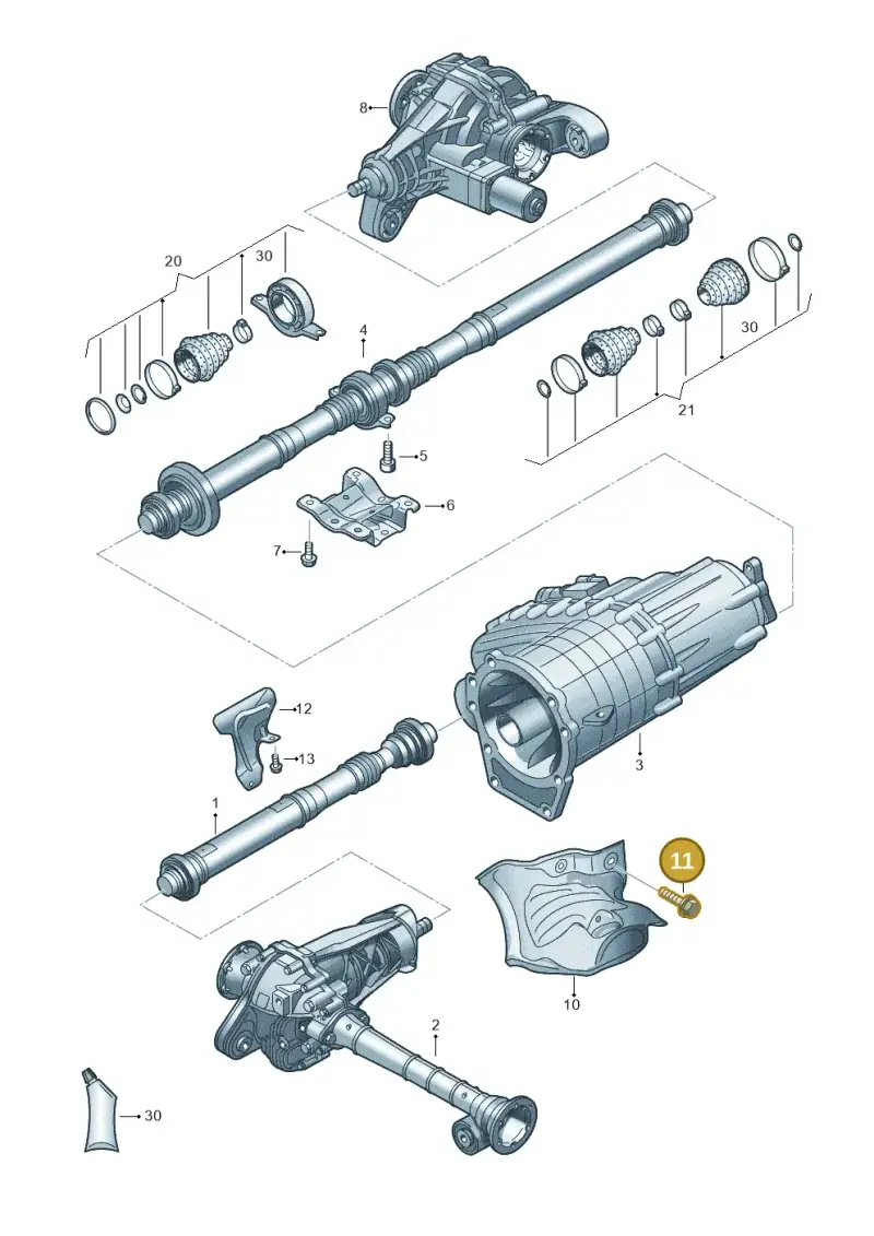 N0902424 — Volkswagen Touareg (2012-2014) diagram 693521100, position 11