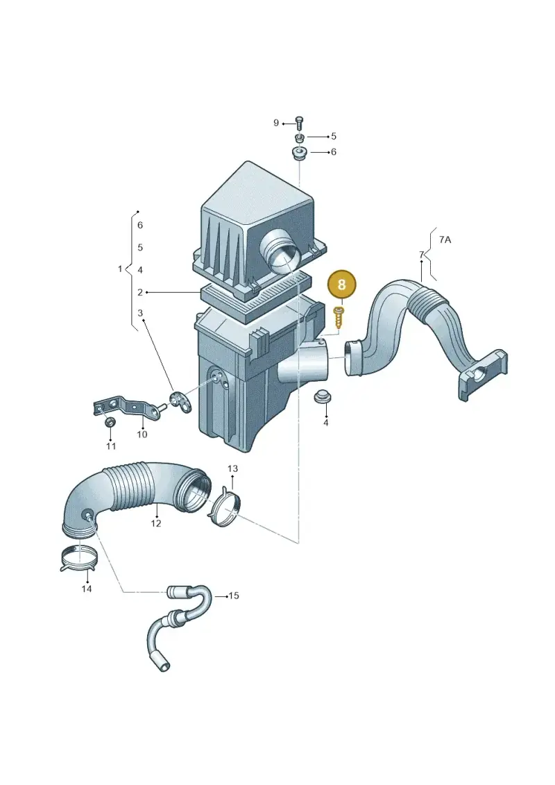 N0902985 — Skoda Fabia Ambiente (2009-2013) diagram 225129220, position 8