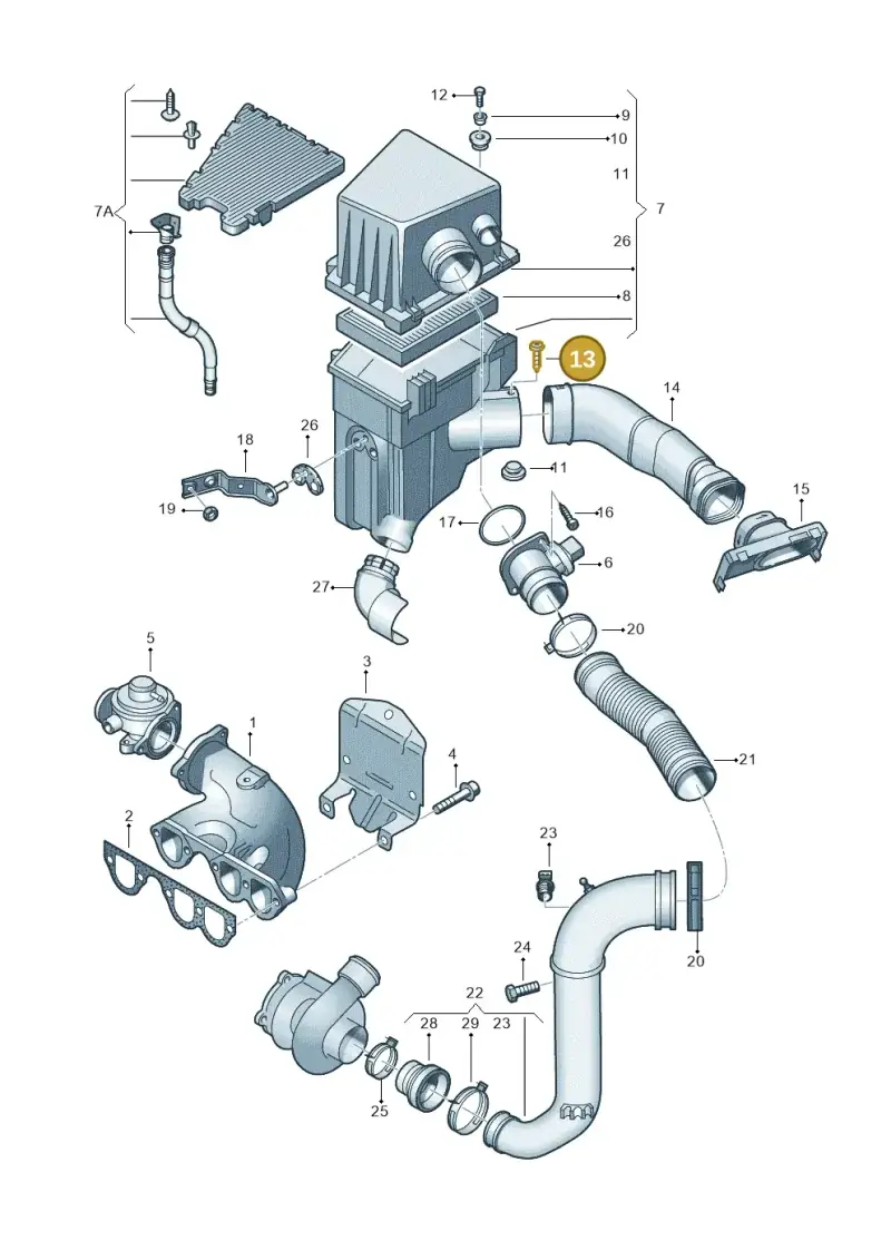 N0902985 — Volkswagen Polo (2008-2009) diagram 253129200, position 13