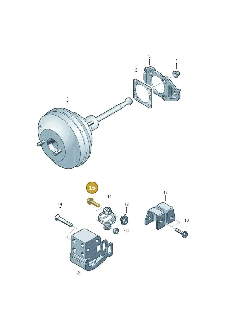 N0903168 — Volkswagen Polo (2011-2014) diagram 158612100, position 15