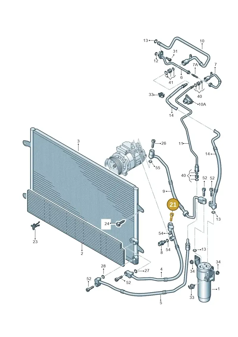 N0903168 — Volkswagen Phaeton 4motion (2010-2016) diagram 258260410, position 21