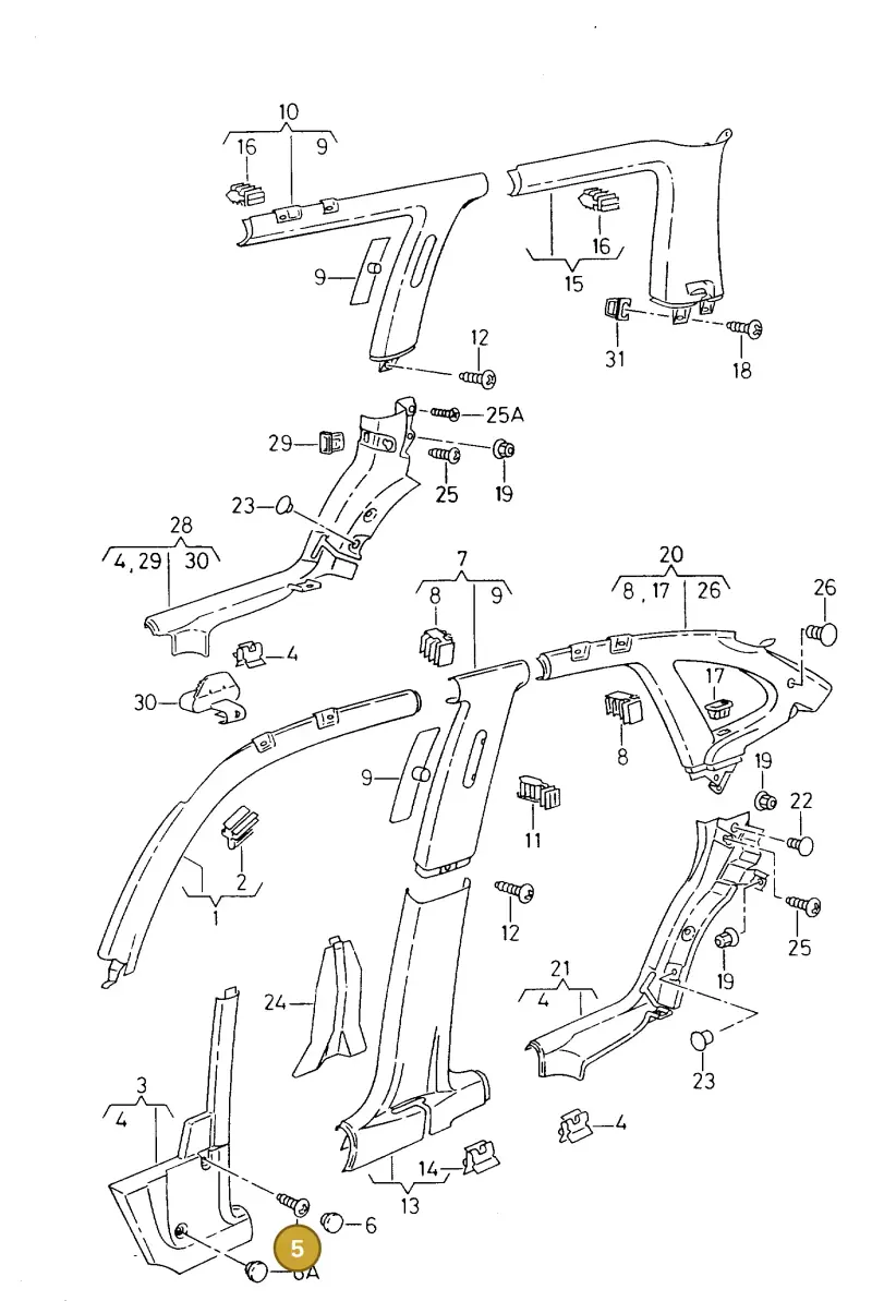 N10003203 — Volkswagen POLO CLASSIC           06> (2005-) diagram 242867670, position 5