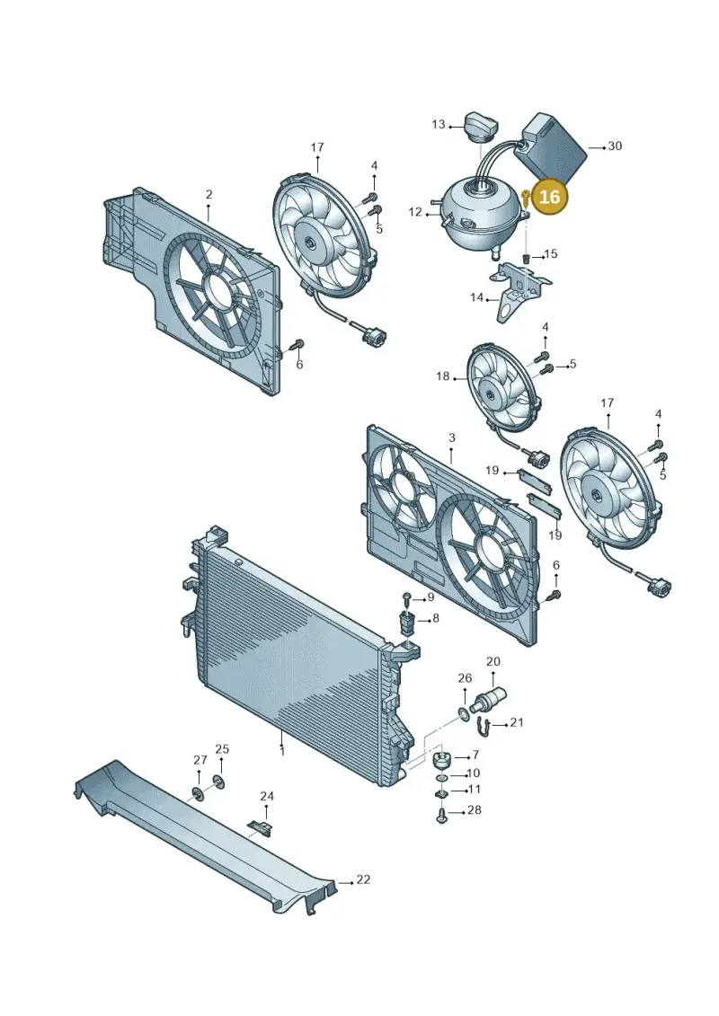 N10003203 — Volkswagen TRANSPORTER/4MOTION    06 (2005-2006) diagram 410121700, position 16