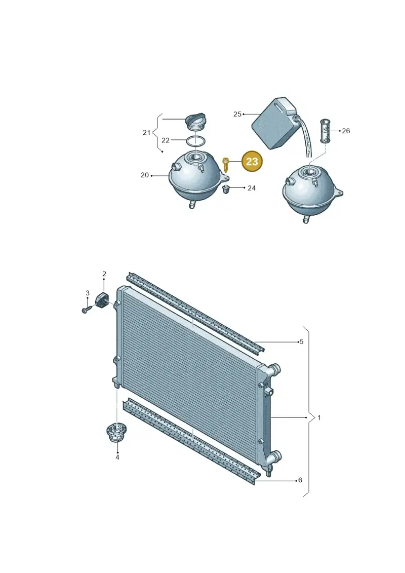 N10003203 — Audi A3/S3/quattro (2005-2007) diagram 412121700, position 23