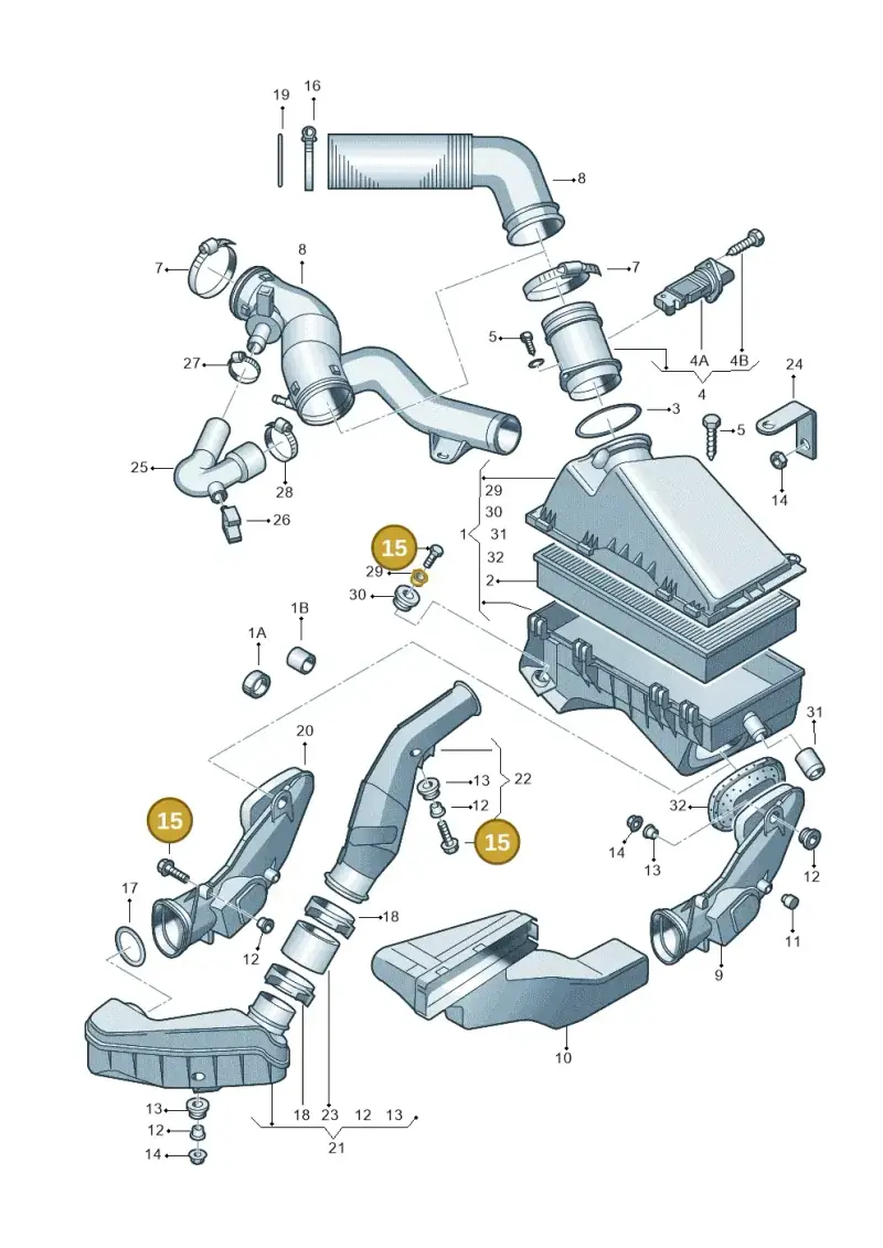 N10005010 — Volkswagen New Beetle             06> (2005-) diagram 201129150, position 15
