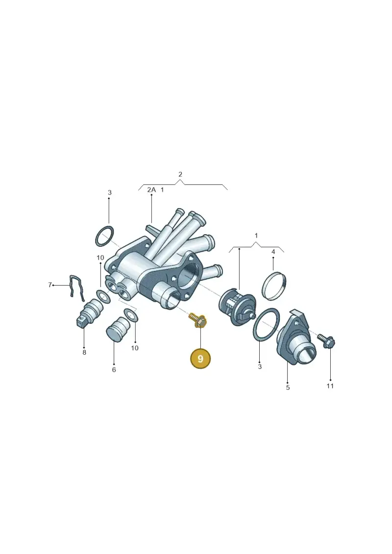 N10005010 — Volkswagen Polo (2011-2014) diagram 303121300, position 9