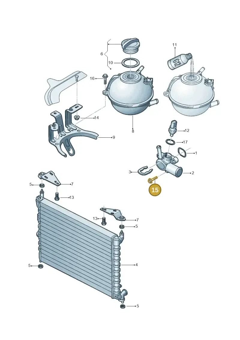 N10005010 — Volkswagen Kombi (2011-) diagram 377121750, position 15